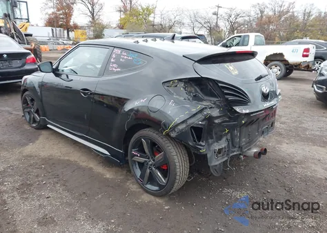 2013 Hyundai Veloster Turbo W/Black z USA, uszkodzony, nr VIN KMHTC6AE2DU118353